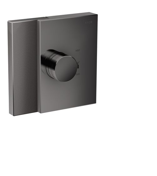 AXOR-HG-AXOR-Edge-Thermostat-HighFlow-Unterputz-Diamantschliff-Polished-Black-Chrome-46741330 gallery number 1